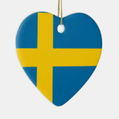 Flagge von Schweden Keramik Ornament (Rechts)