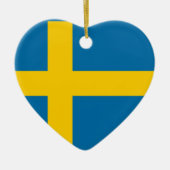 Flagge von Schweden Keramik Ornament (Vorne)