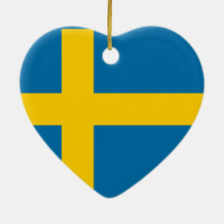 Flagge von Schweden Keramik Ornament
