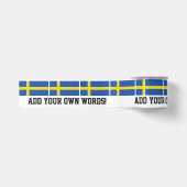 Flagge von Schweden Satinband (Vorderseite)