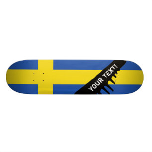 Flagge von Schweden Skateboard