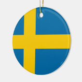 Flagge von Schweden - Sveriges flagga - Keramik Ornament (Links)