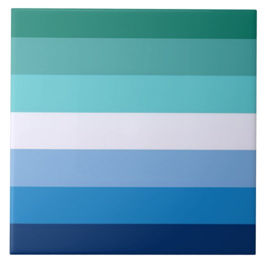 Flagge von Schwulen (LGBT-Symbol) (Gay Pride) (MLM Fliese (Vorderseite)