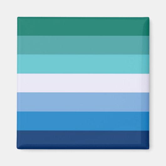 Flagge von Schwulen (LGBT-Symbol) (Gay Pride) (MLM Magnet (Vorne)