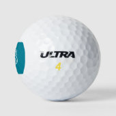 Flagge von Seattle (Washington) Golfball (Logo)