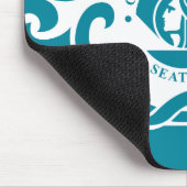 Flagge von Seattle (Washington) Mousepad (Ecke)