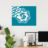 Flagge von Seattle (Washington) Poster (Heimbüro)