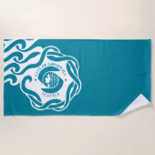 Flagge von Seattle (Washington) Strandtuch (Vorderseite)