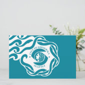 Flagge von Seattle (Washingtoner Staat) Briefpapier (Stehend Vorderseite)