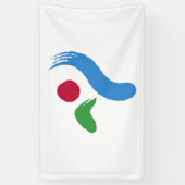 Flagge von Seoul (Südkorea) Banner (Vertikal)