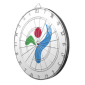 Flagge von Seoul (Südkorea) Dartscheibe (Vorderseite rechts)