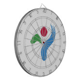 Flagge von Seoul (Südkorea) Dartscheibe (Vorderseite Links)