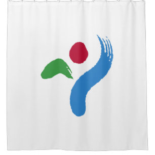 Flagge von Seoul (Südkorea) Duschvorhang