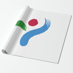 Flagge von Seoul (Südkorea) Geschenkpapier