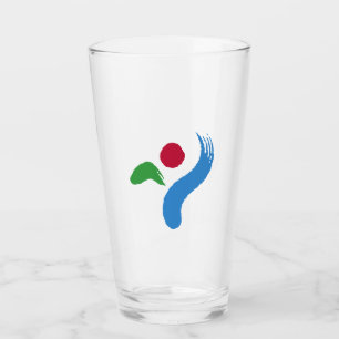 Flagge von Seoul (Südkorea) Glas