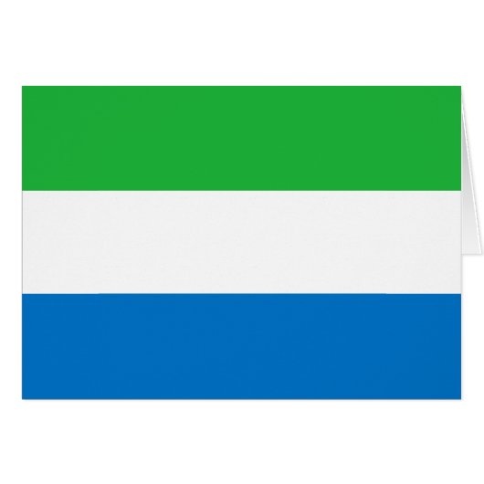 Flagge von Sierra Leone (Vorderseite (Horizontal))