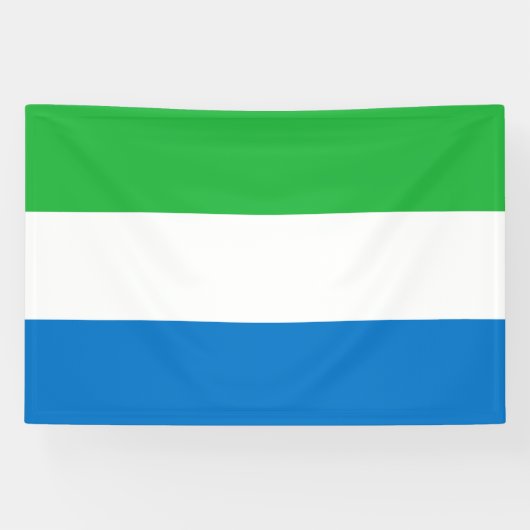 Flagge von Sierra Leone Banner (Horizontal)
