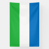 Flagge von Sierra Leone Banner (Vertikal)