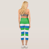 Flagge von Sierra Leone Capri Leggings (Rückseite)