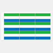 Flagge von Sierra Leone Etiketten (Blatt)