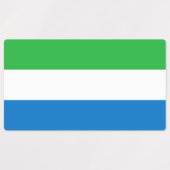 Flagge von Sierra Leone Etiketten (Design 1)