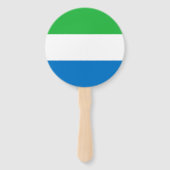 Flagge von Sierra Leone Fächer (Rückseite)