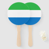 Flagge von Sierra Leone Fächer (Vorne und Hinten)