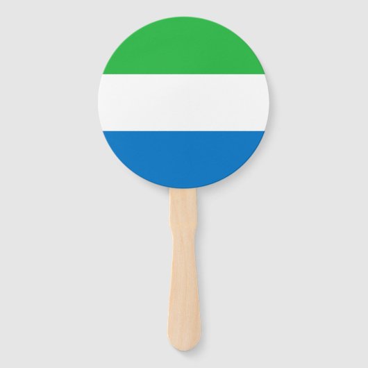 Flagge von Sierra Leone Fächer (Vorderseite)