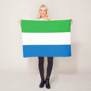 Flagge von Sierra Leone Fleecedecke
