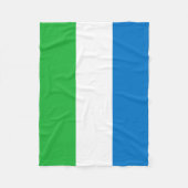 Flagge von Sierra Leone Fleecedecke (Vorderseite)