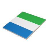 Flagge von Sierra Leone Fliese (Seite)