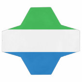 Flagge von Sierra Leone Fußball (Flach)