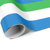 Flagge von Sierra Leone Geschenkpapier (Rolleneckpunkt)