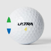 Flagge von Sierra Leone Golfball (Logo)
