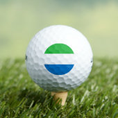 Flagge von Sierra Leone Golfball (Insitu T-Shirt)