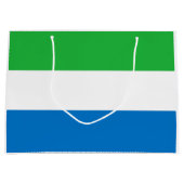 Flagge von Sierra Leone Große Geschenktüte (Vorderseite)