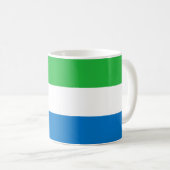 Flagge von Sierra Leone Kaffeetasse (VorderseiteRechts)