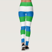 Flagge von Sierra Leone Leggings (Rückseite)