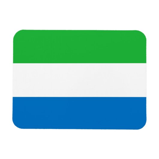 Flagge von Sierra Leone Magnet (Horizontal)