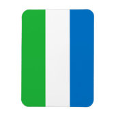 Flagge von Sierra Leone Magnet (Vertikal)