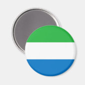 Flagge von Sierra Leone Magnet (Vorderseite/Rückseite)