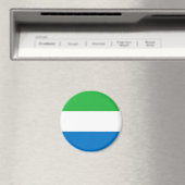 Flagge von Sierra Leone Magnet (In Situ (Geschirrspüler))