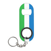 Flagge von Sierra Leone Mini Flaschenöffner (Vorderseite)