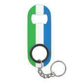 Flagge von Sierra Leone Mini Flaschenöffner (Rückseite)