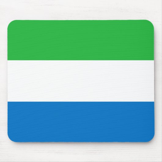 Flagge von Sierra Leone Mousepad (Vorne)