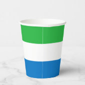 Flagge von Sierra Leone Pappbecher (Rechts)