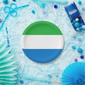 Flagge von Sierra Leone Pappteller (Party)