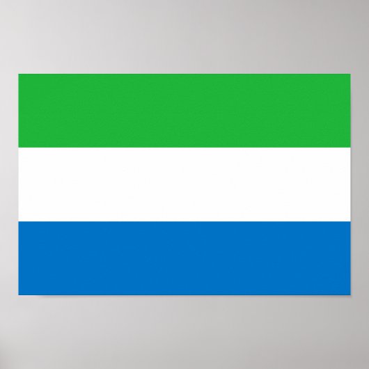 Flagge von Sierra Leone Poster (Vorne)