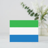 Flagge von Sierra Leone Postkarte (Stehend Vorderseite)