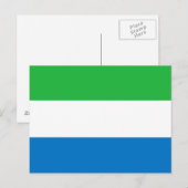Flagge von Sierra Leone Postkarte (Vorne/Hinten)